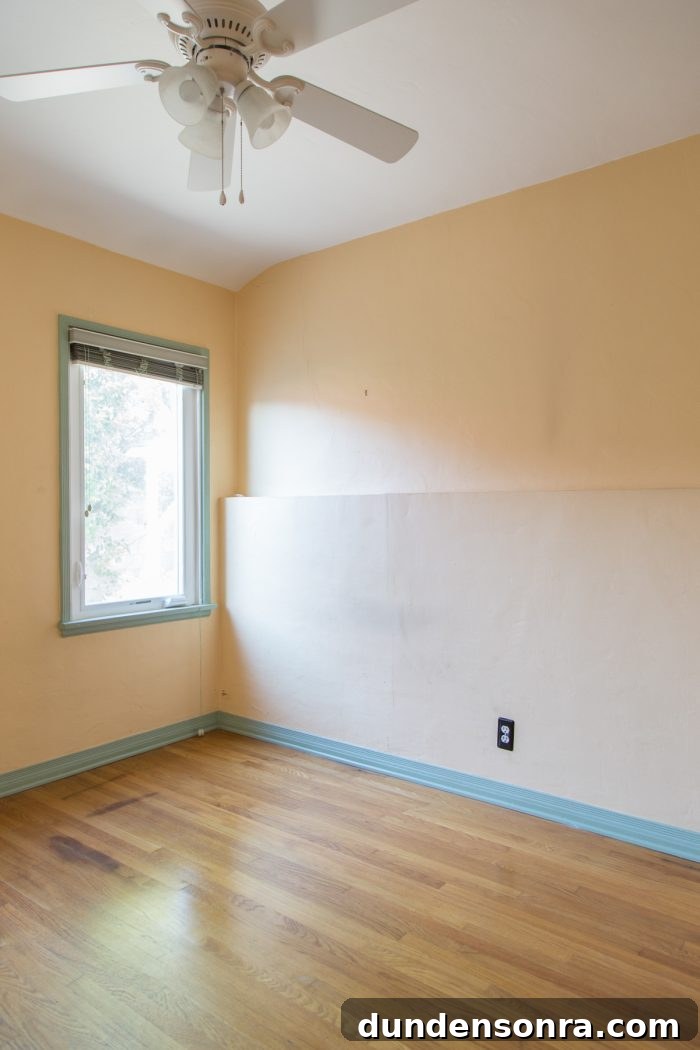Colorful Rainbow Nursery Design Ideas for Babies and Toddlers 4 Nursery Before Photo