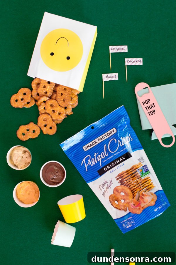 Game-Day Personal Snack Boxes: DIY Ideas for Every Fan 4 Pretzel chips