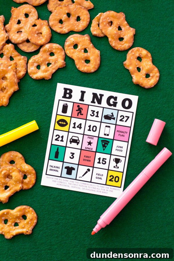 Game-Day Personal Snack Boxes: DIY Ideas for Every Fan 6 Bingo and pretzels
