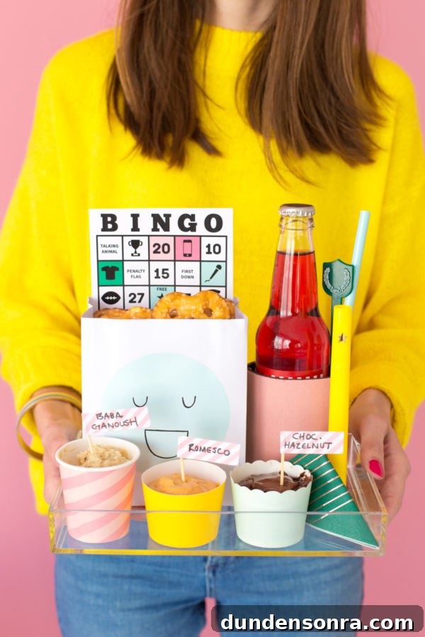 Game-Day Personal Snack Boxes: DIY Ideas for Every Fan 9 Bingo and snacks
