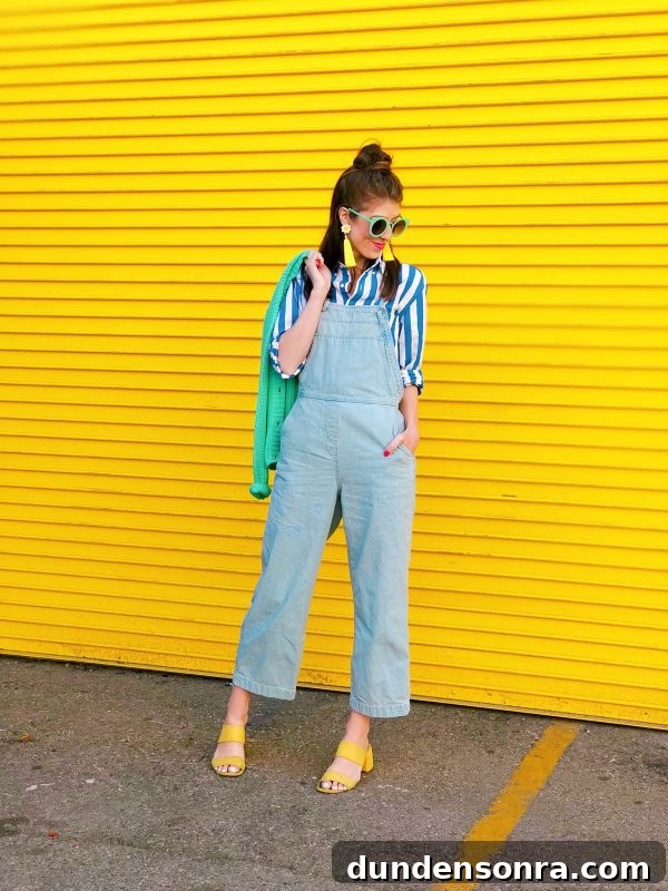 What I Wore to Work This Week: Office Outfit Ideas and Looks 2 A person standing in front of a yellow wall