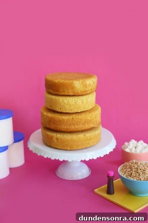 How to Make a Nail Polish Cake: DIY Step-by-Step Guide 6 Cakes stacked