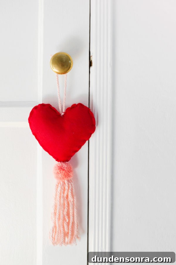 Heart shape with a tassel