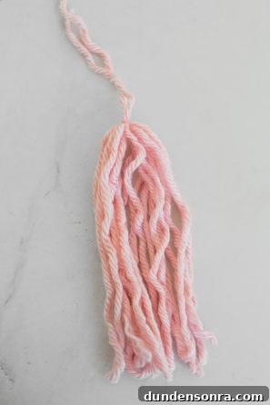Pink yarn