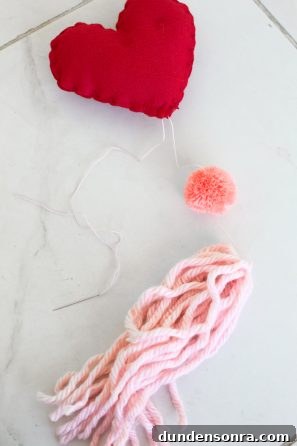 Pink yarn