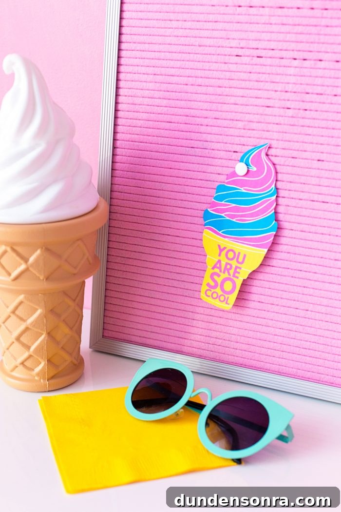 Ice cream printable 