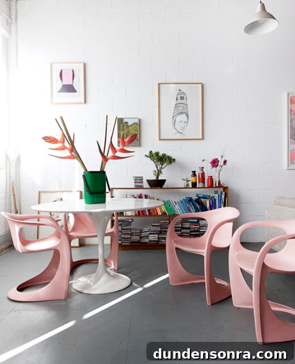 A room filled with furniture and a table