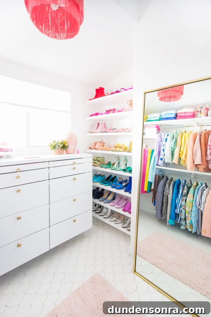 Closet Laundry Room Reveal and Clever Space-Saving Ideas 13 Clothes in a closet