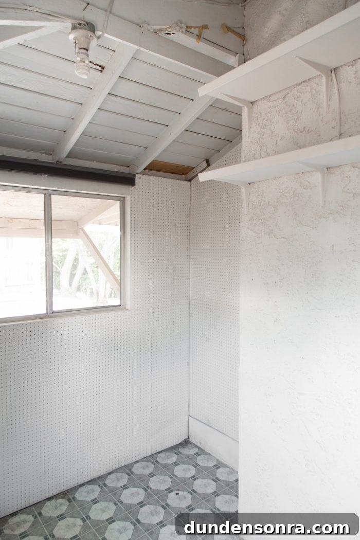 Closet Laundry Room Reveal and Clever Space-Saving Ideas 8 Master Closet Before