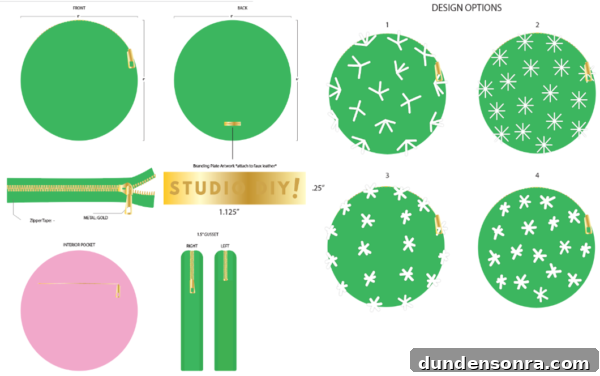 Behind the Scenes: Crafting Our Cactus Clutch Handbag 4 Cactus design