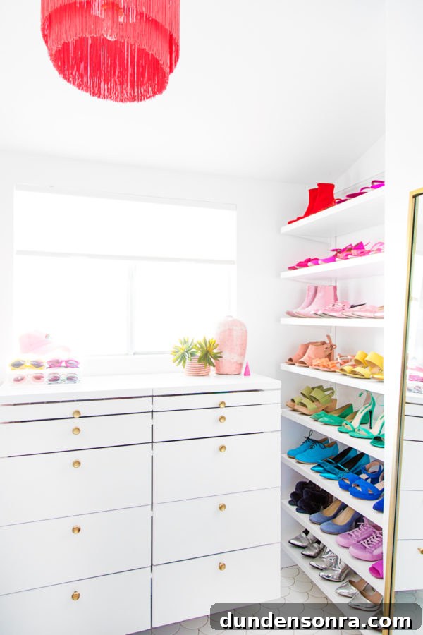 Colorful Master Closet Reveal