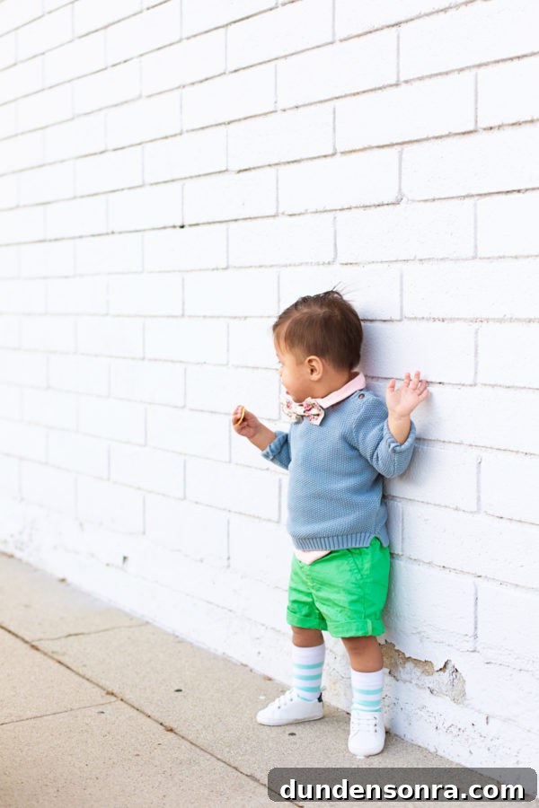 Family-Style Easter Menu: Crowd-Pleasing Recipes for the Table 4 A little boy standing in front of a white brick