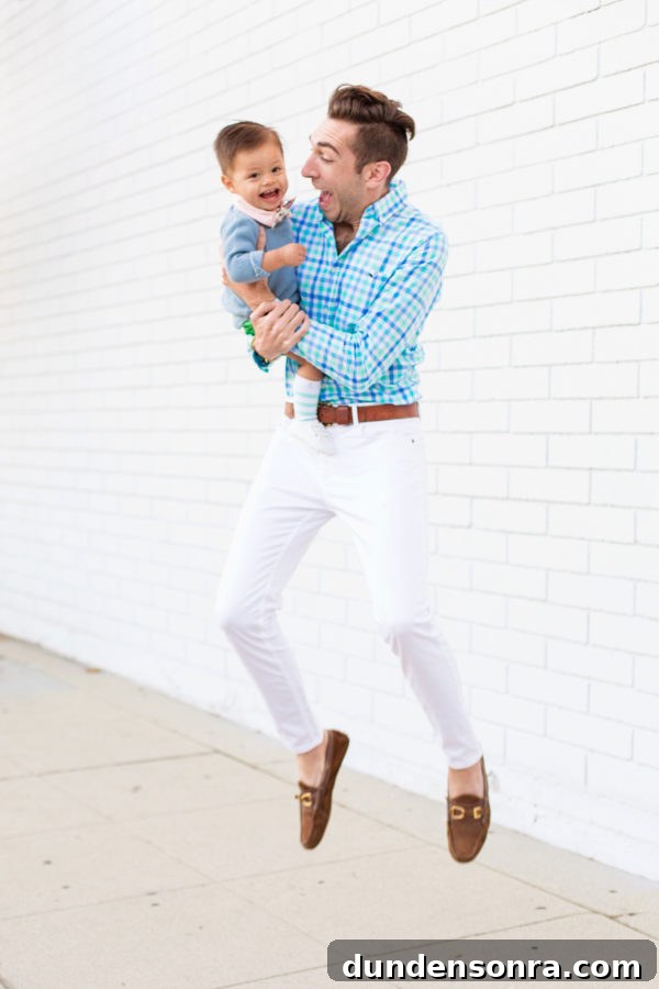 Family-Style Easter Menu: Crowd-Pleasing Recipes for the Table 5 A man holding a little boy