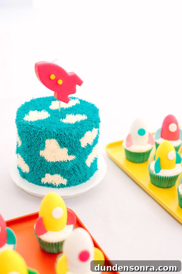 Arlo’s To Infinity and Beyond First Birthday Party Ideas 21 Cloud Cake | To Infinity and Beyond First Birthday Party
