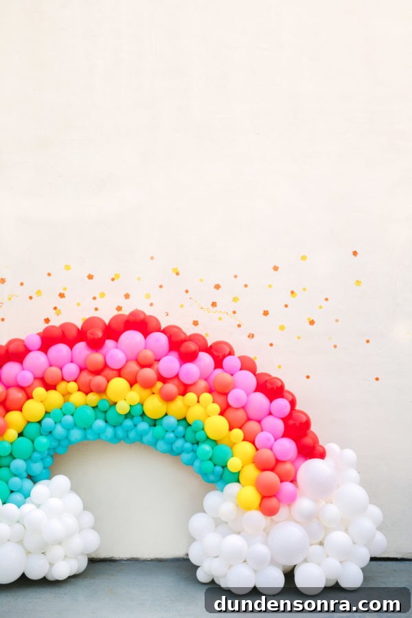 Arlo’s To Infinity and Beyond First Birthday Party Ideas 4 Balloon Rainbow | To Infinity and Beyond First Birthday Party