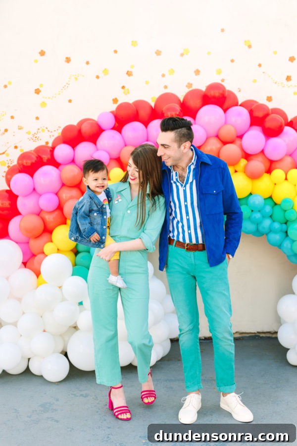 Arlo’s To Infinity and Beyond First Birthday Party Ideas 28 Three people posing for a photo