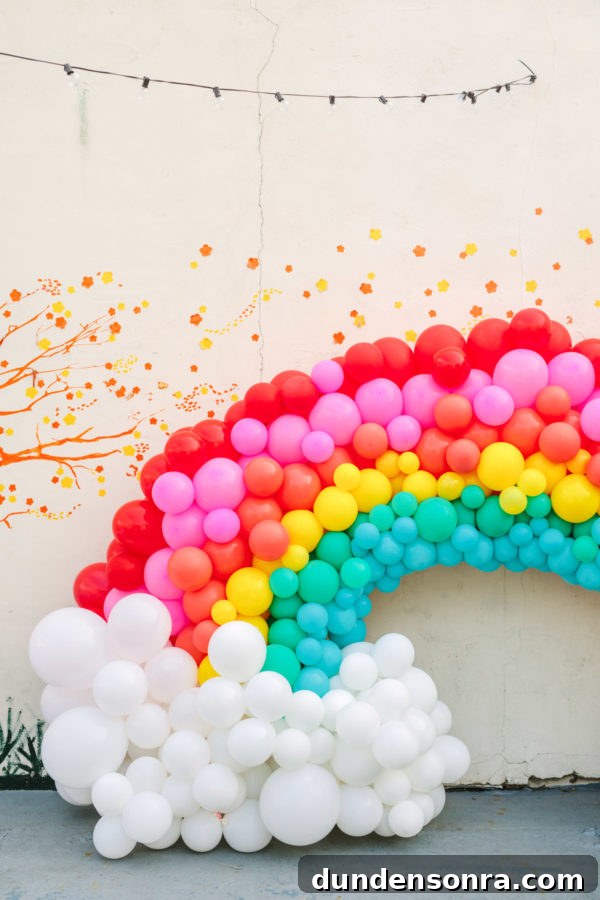 Arlo’s To Infinity and Beyond First Birthday Party Ideas 8 Giant Balloon Rainbow - To Infinity and Beyond First Birthday Party