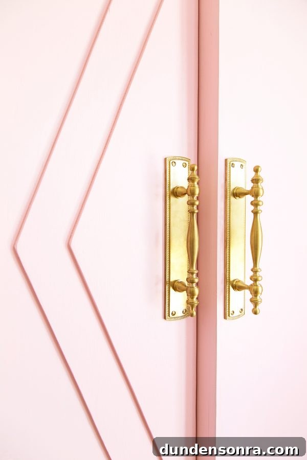 DIY Guide: Transform a Pink Closet with French Doors 2 DIY French Doors