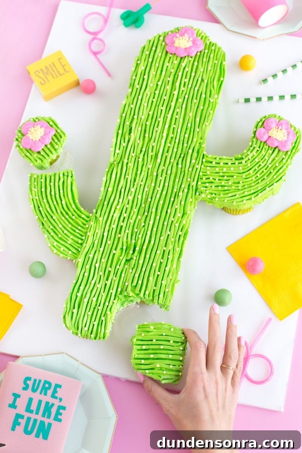 A cactus cake