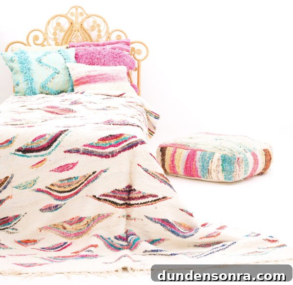 Colorful bed