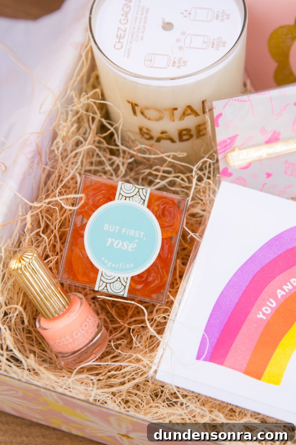 Gummies and a candle in a box