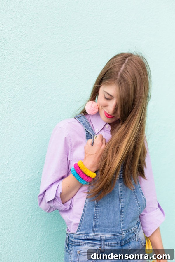 A girl in a purple shirt