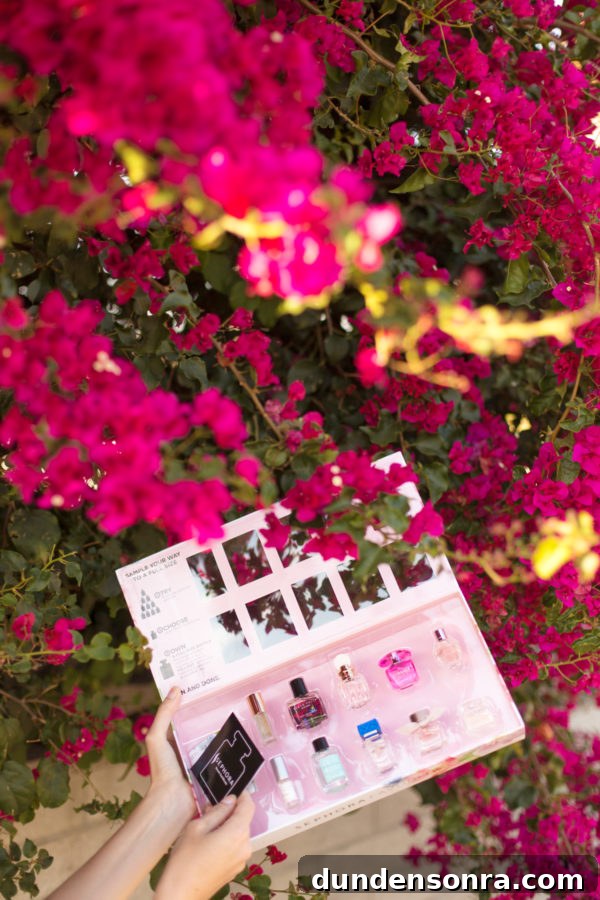 A photo of nail polish next to flowers