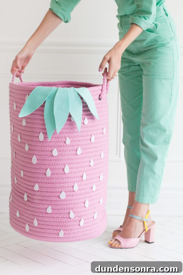A strawberry basket