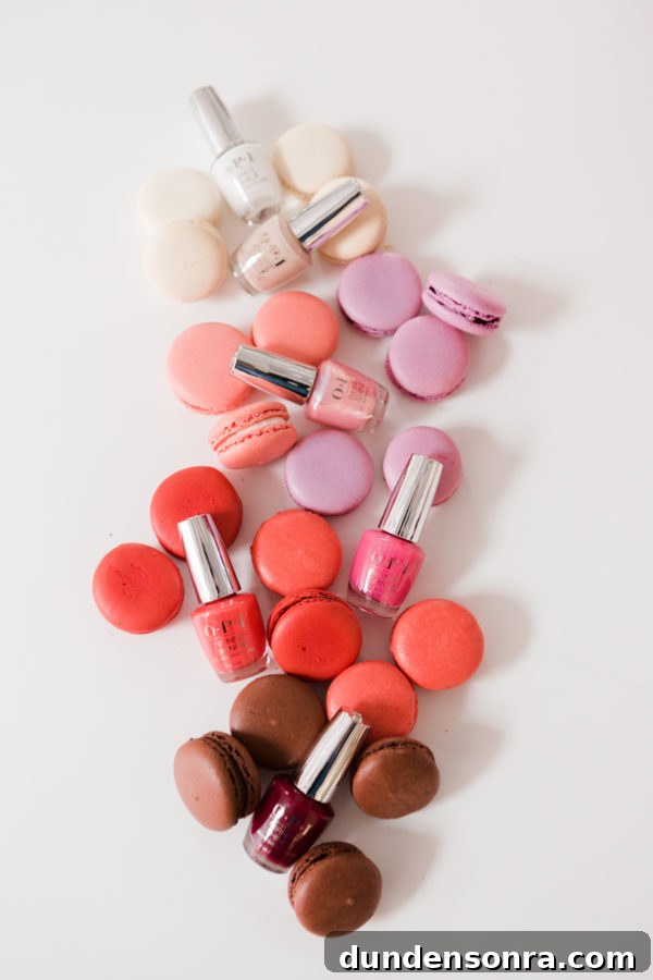 Macaroons and nail polish
