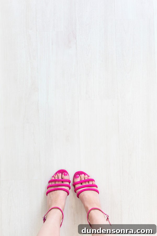 Studio DIY Headquarters: Mood Board and Makeover Plans 5 White-Washed Vinyl Floors