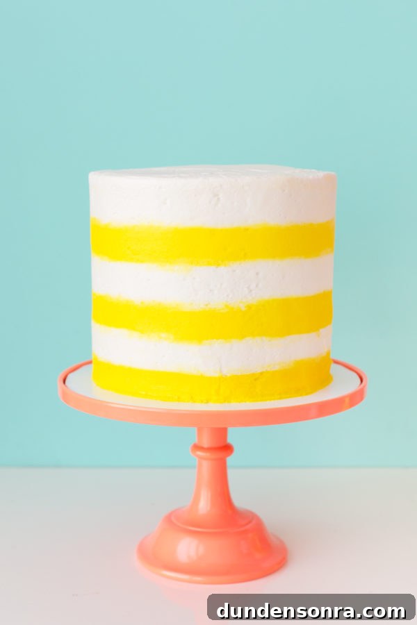 Yellow and white cake