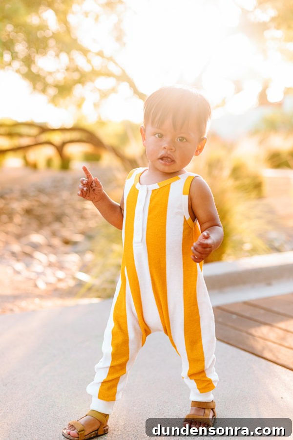 Weekend Getaway in Scottsdale: Friends, Food & Outdoor Fun 3 A little boy wearing a yellow jumpsuit