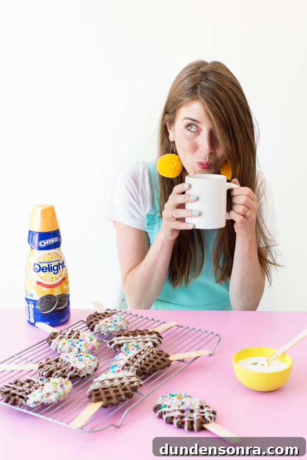 A woman drinking from a cup