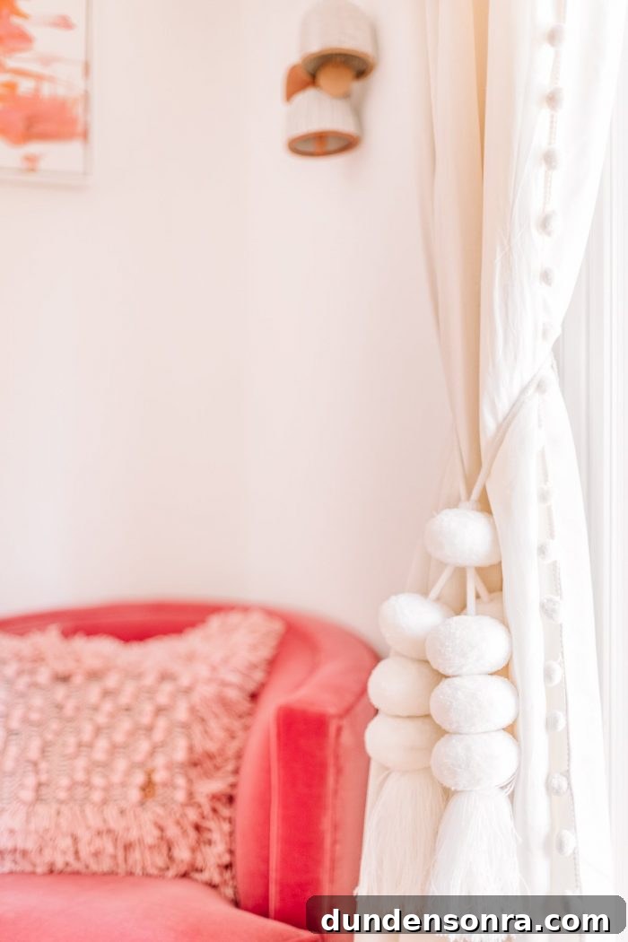 Close up of curtain