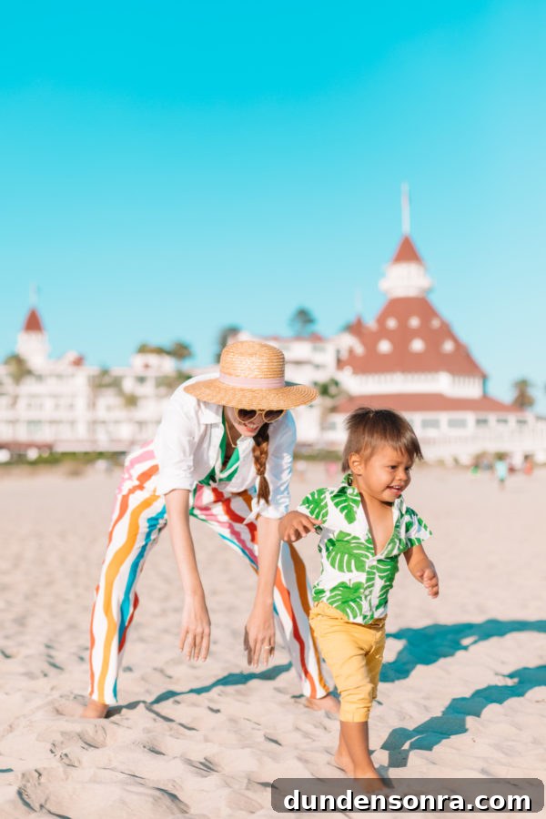 Our Family Getaway to Coronado Island: Top Things to Do 6 A little boy that is standing in the sand
