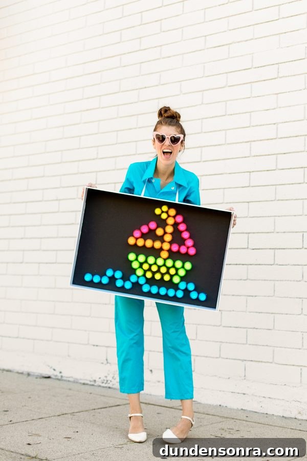 DIY Lite Brite Costume