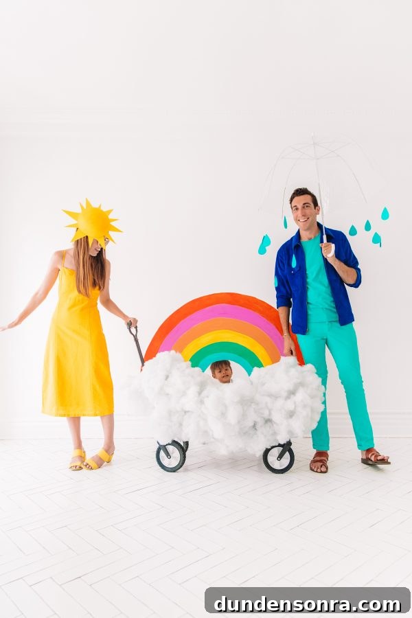 Creative DIY Weather-Themed Family Costume Ideas 16 People dressed as weather