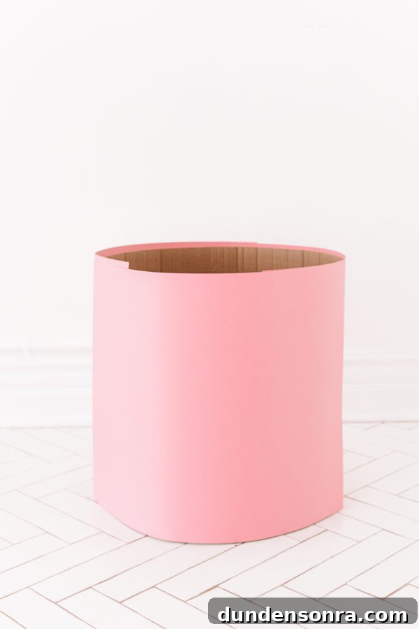 DIY Hot Chocolate Costume Ideas for Halloween and Cosplay 6 Cardboard covered in pink