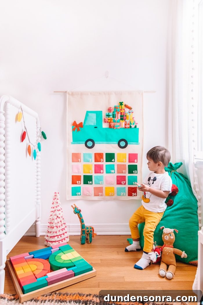 Felt Truck Advent Calendar: Step-by-Step DIY Tutorial 15 DIY Felt Truck Advent Calendar