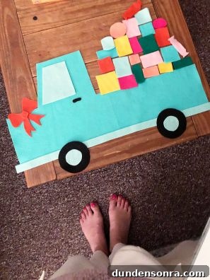 Felt Truck Advent Calendar: Step-by-Step DIY Tutorial 6 Felt truck