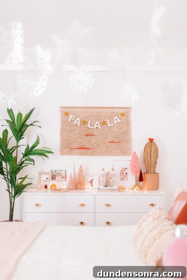 Holiday Home Tour: Inside The Mindwelling’s Festive Decor 2 Room with Christmas decorations