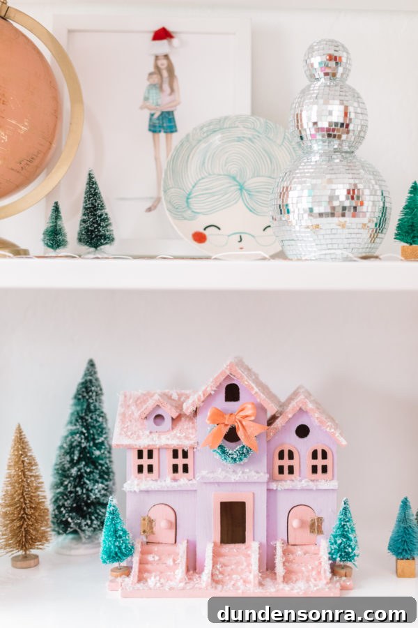 Holiday Home Tour: Inside The Mindwelling’s Festive Decor 11 Christmas decor on shelves