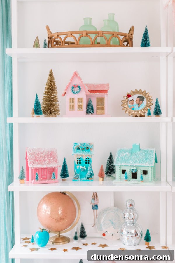 Holiday Home Tour: Inside The Mindwelling’s Festive Decor 12 Christmas decor on a shelf