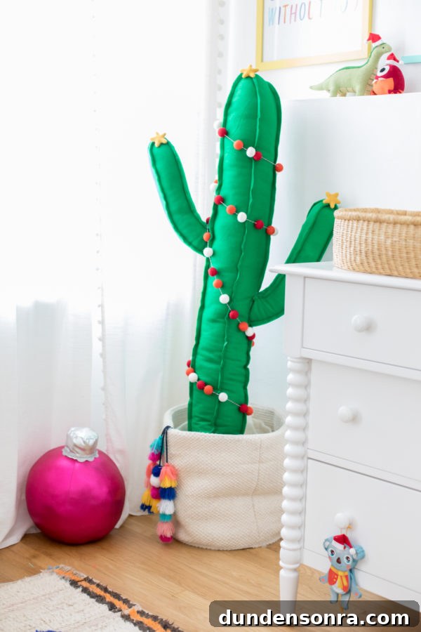 Holiday Home Tour: Inside The Mindwelling’s Festive Decor 21 A stuffed cactus