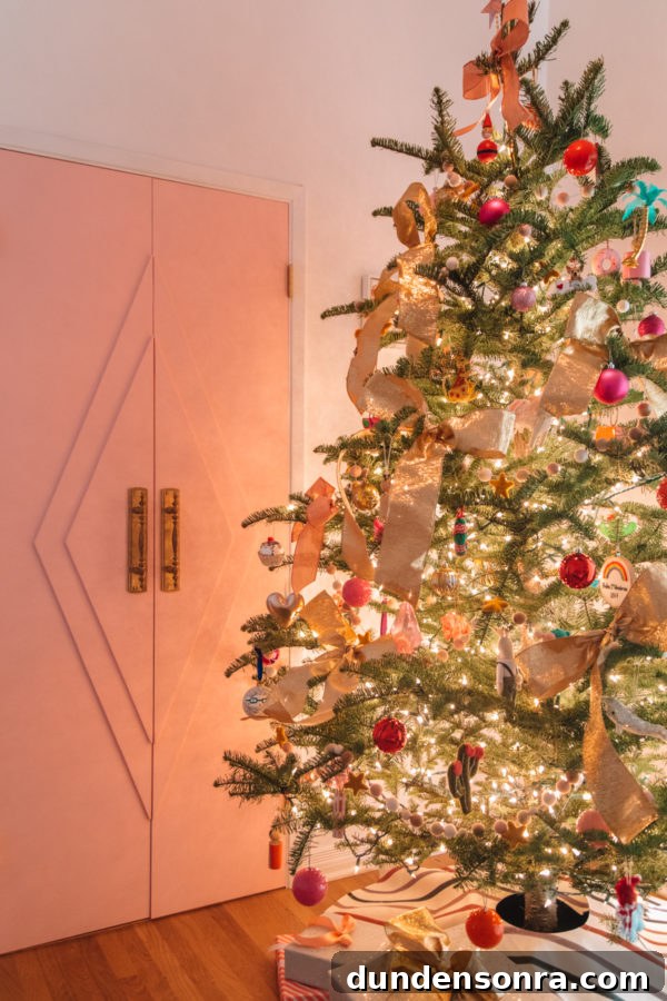Holiday Home Tour: Inside The Mindwelling’s Festive Decor 27 A Christmas tree with lights and decor