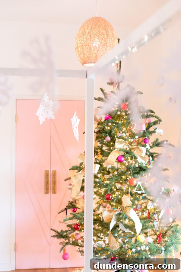 Holiday Home Tour: Inside The Mindwelling’s Festive Decor 7 A christmas tree in a room