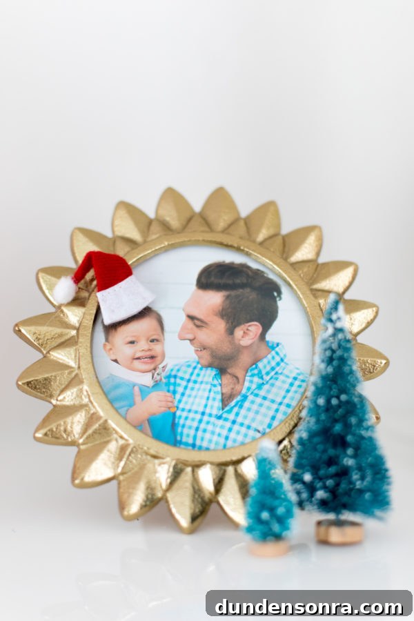 Holiday Home Tour: Inside The Mindwelling’s Festive Decor 10 A close-up of a framed photo