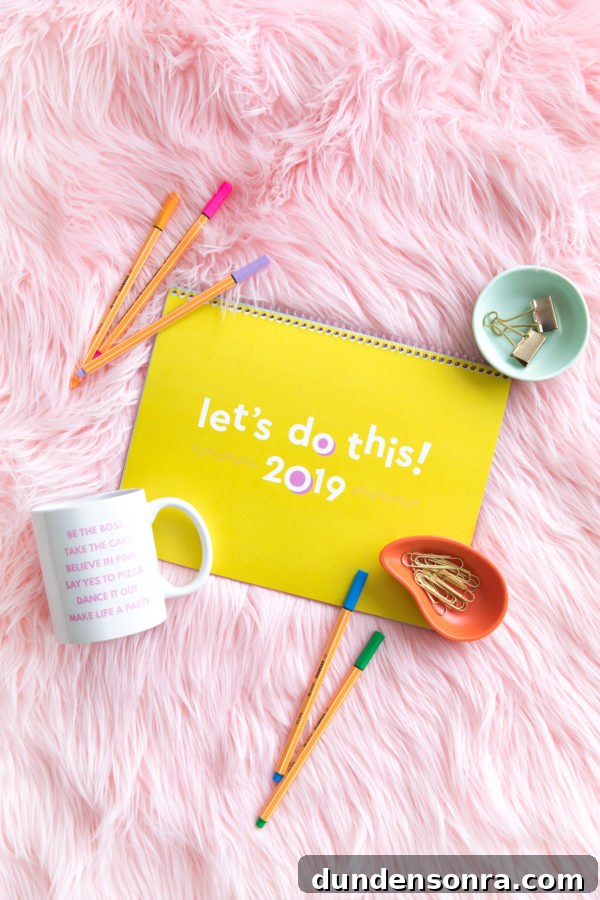 Colorful office supplies