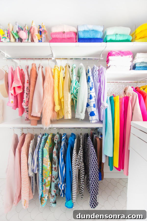 Colorful Master Closet Reveal