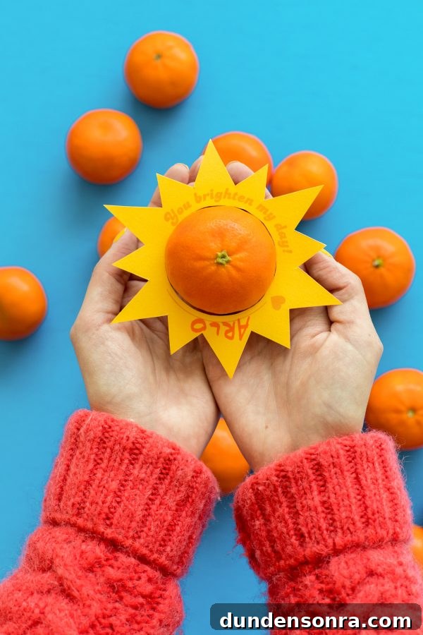 Printable Outer Space Valentines for Toddlers — DIY Cards to Make and Share 2 Oranges on a table